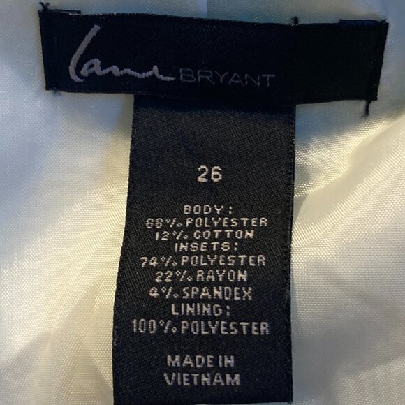 Lane Bryant SZ 26 Aqua & Cream Zip front Jacket Academia Modern Career Y2K - Picture 7 of 8